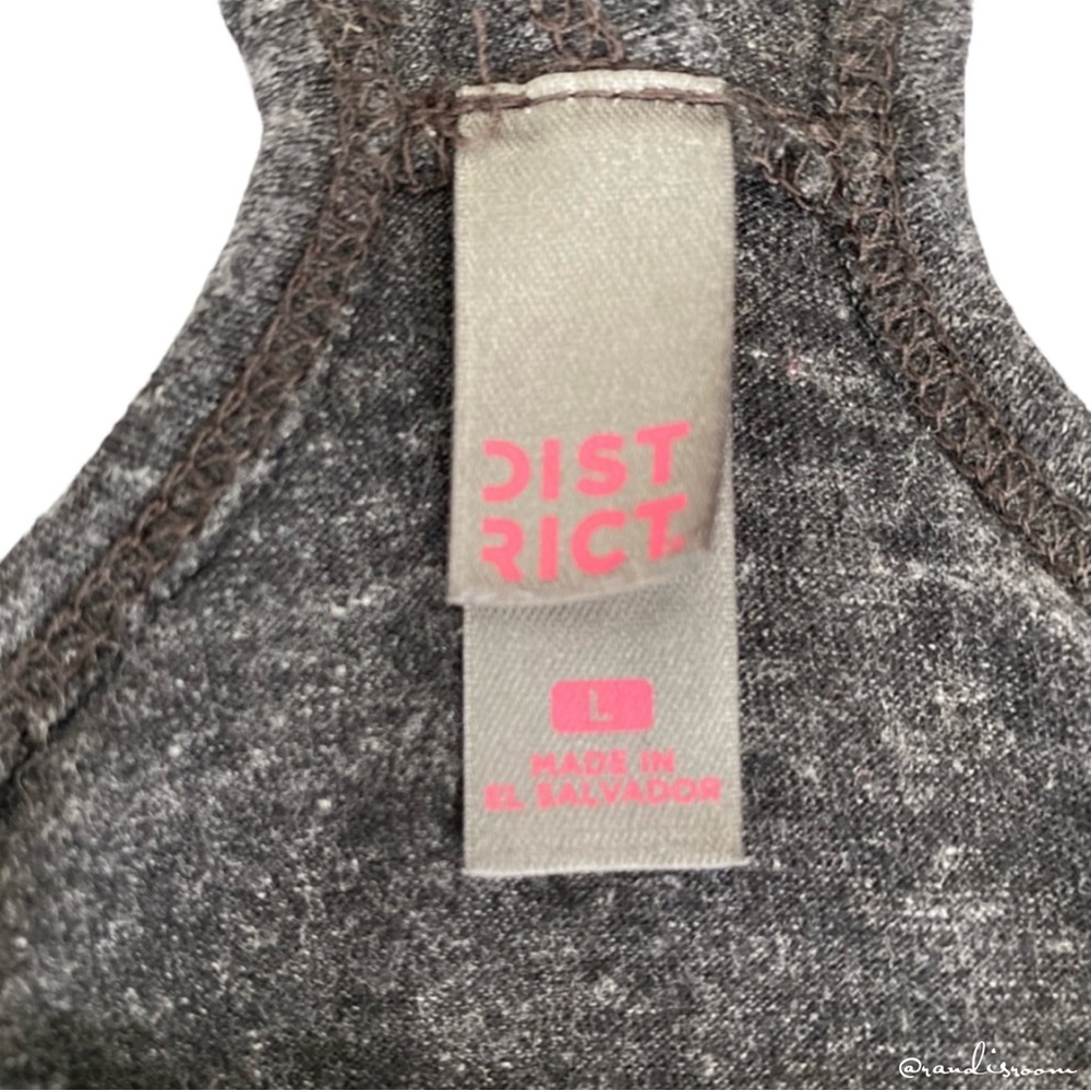 GUC Women’s “I’d Rather Be With My Dog” Graphic Racerback Gray Tank Top SZ L - Picture 5 of 10